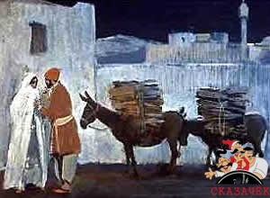 Али-Баба вернулся домой с ослами гружеными сокровищами