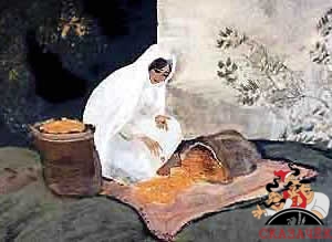 жена Али-Бабы - Зейнаб и мешки с золотом